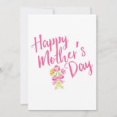ハッピーマザーズデイピンクフローラタイポグラフィ (正面)