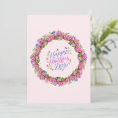 ハッピーマザーズデイピンクフローラリース シーズンカード (スタンド正面)