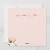 ハッピーマザーズデイピンクフローラ水彩画 シーズンカード (裏面)