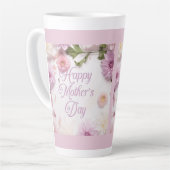 ハッピーマザーズデイピンク カフェラテマグ (左アングル)