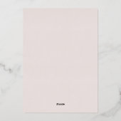 ハッピーマザーズデイフォイルホリデーカード 箔シーズンカード (裏面)