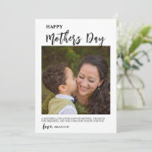 ハッピーマザーズデイフォトホリデーカード シーズンカード (スタンド正面)