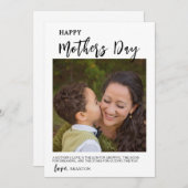 ハッピーマザーズデイフォトホリデーカード シーズンカード (正面/裏面)