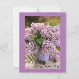 ハッピーマザーズデイフラットグリーティングカード