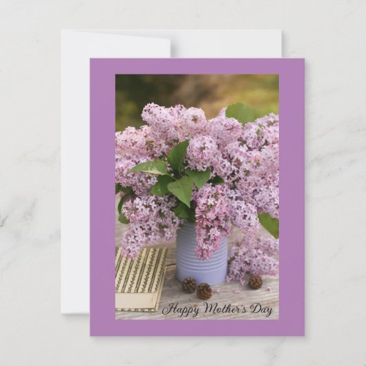 ハッピーマザーズデイフラットグリーティングカード (正面)