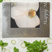 ハッピーマザーズデイフローラオーキッド キッチンタオル (折り畳み)