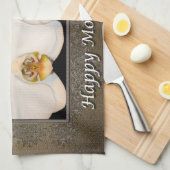 ハッピーマザーズデイフローラオーキッド キッチンタオル (四つ折り)