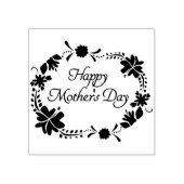 ハッピーマザーズデイフローラサークル ラバースタンプ (インプリント)