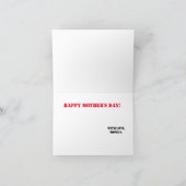 ハッピーマザーズデイフローラチューリップモダンママ カード (内部)