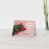 ハッピーマザーズデイフローラチューリップモダンママ カード (正面)