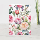 ハッピーマザーズデイフローラドリップウォーター色スタイル カード (裏面)