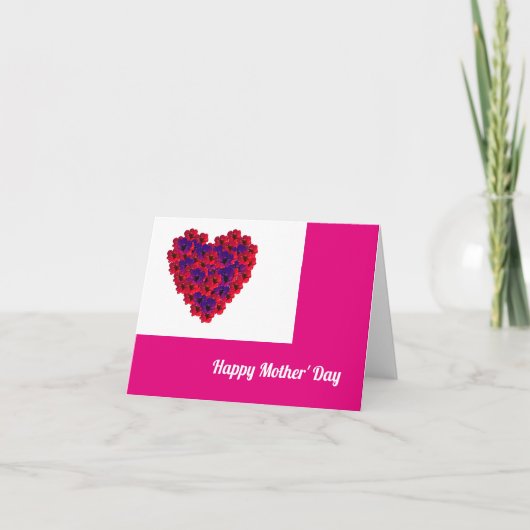 ハッピーマザーズデイフローラハート カード (正面)