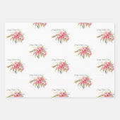 ハッピーマザーズデイフローラピンクラッピング紙 ラッピングペーパーシート (正面3)