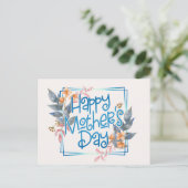 ハッピーマザーズデイフローラフレーム |はがき ポストカード (スタンド正面)