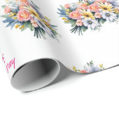 ハッピーマザーズデイフローラブーケ ラッピングペーパー (ロールコーナー)