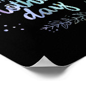 ハッピーマザーズデイフローラレインボーカラー ポスター (角)