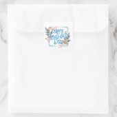 ハッピーマザーズデイフローラ枠 |ステッカー スクエアシール (バッグ)