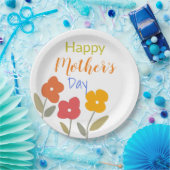 ハッピーマザーズデイフローラ開花ナプキンズ ペーパープレート (パーティー)