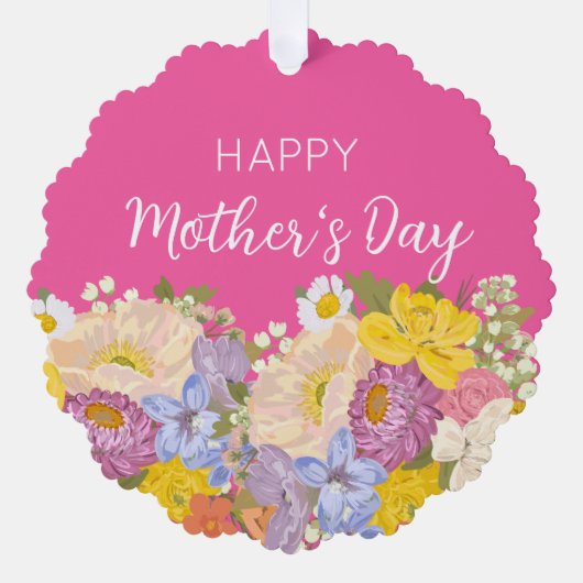 ハッピーマザーズデイフローラ開花 オーナメントカード (正面)