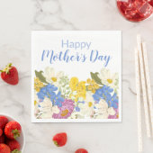 ハッピーマザーズデイフローラ開花 スタンダードランチョンナプキン (インサイチュ)