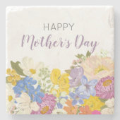ハッピーマザーズデイフローラ開花 ストーンコースター (正面)