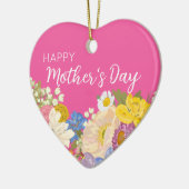 ハッピーマザーズデイフローラ開花 セラミックオーナメント (左)