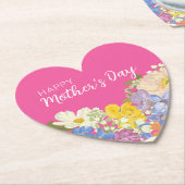 ハッピーマザーズデイフローラ開花 ペーパーコースター (アングル)