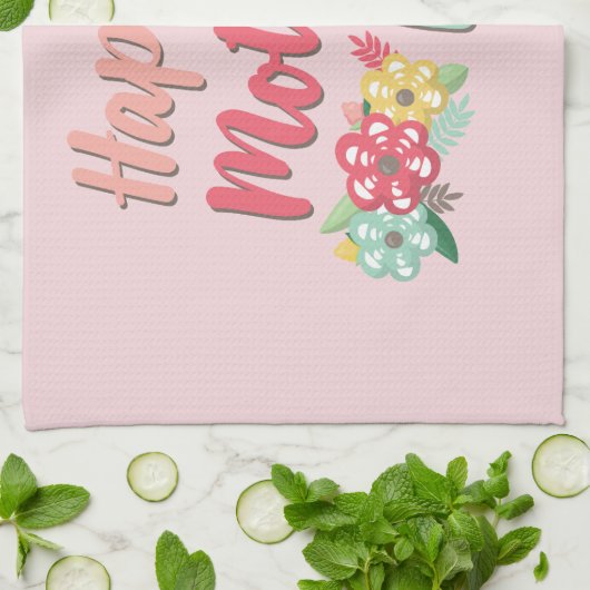 ハッピーマザーズデイフローラ キッチンタオル (折り畳み)