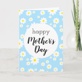 ハッピーマザーズデイブルーデイジー カード