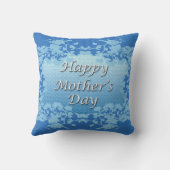 ハッピーマザーズデイブルーフローラ枕 クッション (裏面)