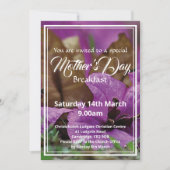 ハッピーマザーズデイブレックファストイベントフローラ 招待状 (正面)