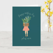 ハッピーマザーズデイプラントマムカード カード (黄色い花)