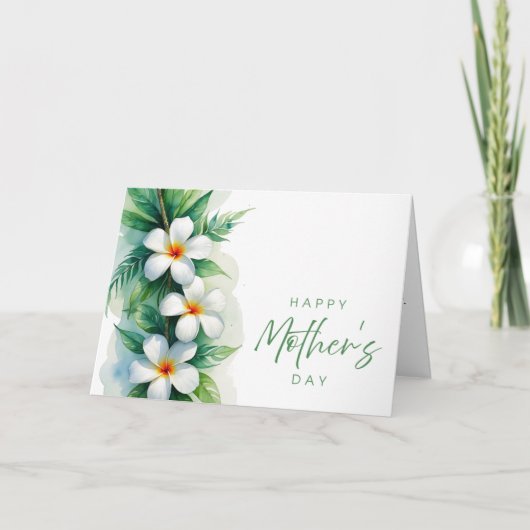 ハッピーマザーズデイプルメリア&マイレレイ サンキューカード (正面)