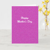 ハッピーマザーズデイホットピンク カード (黄色い花)