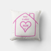 ハッピーマザーズデイホームはママがいる場所 クッション (正面)