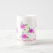 ハッピーマザーズデイボーン中国マグカップ ボーンチャイナマグカップ (正面)