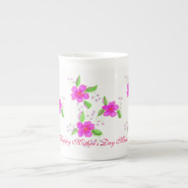 ハッピーマザーズデイボーン中国マグカップ ボーンチャイナマグカップ