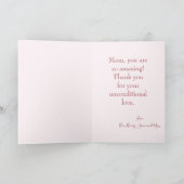 ハッピーマザーズデイポインセチア花 カード (内部)