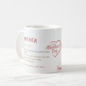 ハッピーマザーズデイマグカップ コーヒーマグカップ (正面左)