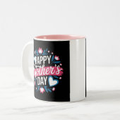 ハッピーマザーズデイマグ ツートーンマグカップ (正面左)