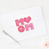 ハッピーマザーズデイママアルファベット ラウンドシール (封筒)