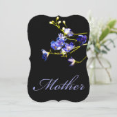 ハッピーマザーズデイママーブルフラワーズフラットカード (スタンド正面)