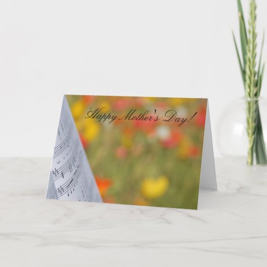 ハッピーマザーズデイミュージックカード カード (正面)