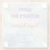 ハッピーマザーズデイヨガママデザイン ガラスコースター (裏面)