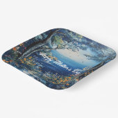 ハッピーマザーズデイレイクシーン ペーパープレート (傾斜あり)