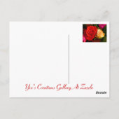 ハッピーマザーズデイレッドイエローローズ ポストカード (裏面)