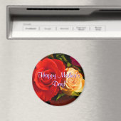 ハッピーマザーズデイレッドイエローローズ マグネット (インサイチュ (食洗機))