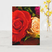 ハッピーマザーズデイレッドイエローローズIII カード (黄色い花)