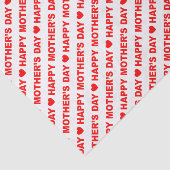 ハッピーマザーズデイレッドオンホワイトティッシュペーパー 薄葉紙 (詳細)