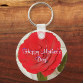 ハッピーマザーズデイレッドローズ キーホルダー (正面)